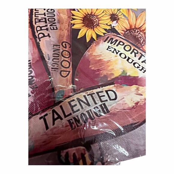 Black queen sunflower praying matte canvas wall art 12x16 - Picture 5 of 16